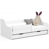 Gyerekágy ágyneműtartóval + matrac ACTIV 180 x 80 cm - fehér 