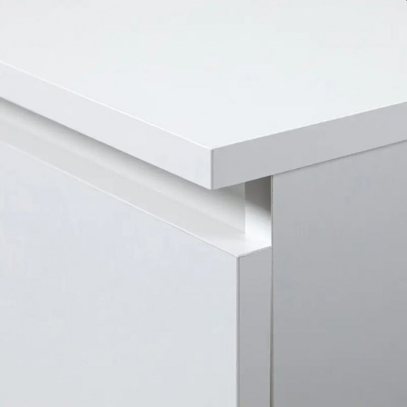 Fésülködő asztal tükörrel balos  P-2/SLCLLBIA - fehér