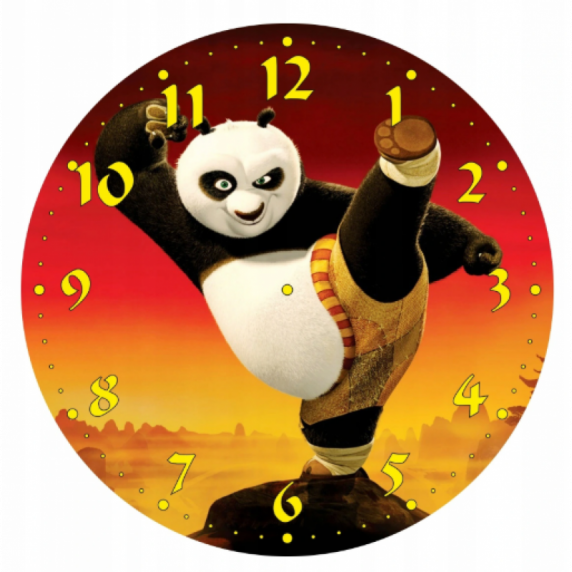 Analóg gyerek falióra Kung Fu Panda