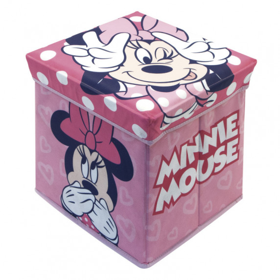 Játéktároló doboz és puff Minnie egér 
