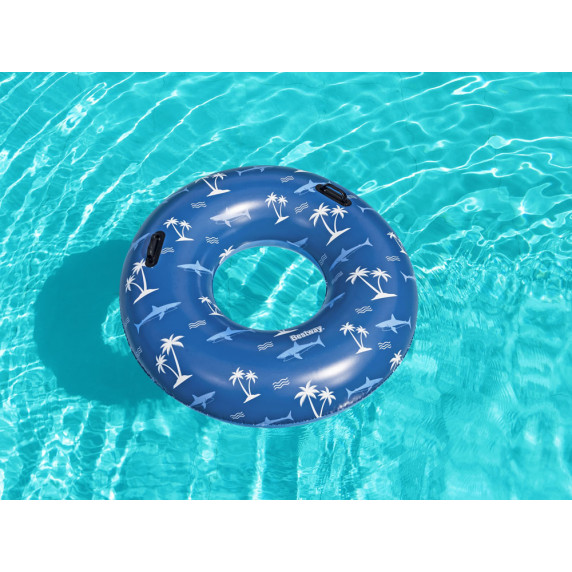 Felfújható úszógumi 119 cm Bestway 36353 - Kék pálmafás