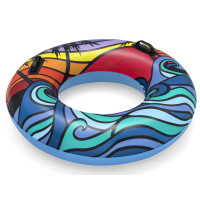 Felfújható úszógumi hullám mintázatú 91 cm BETSWAY 36350 - Kék 