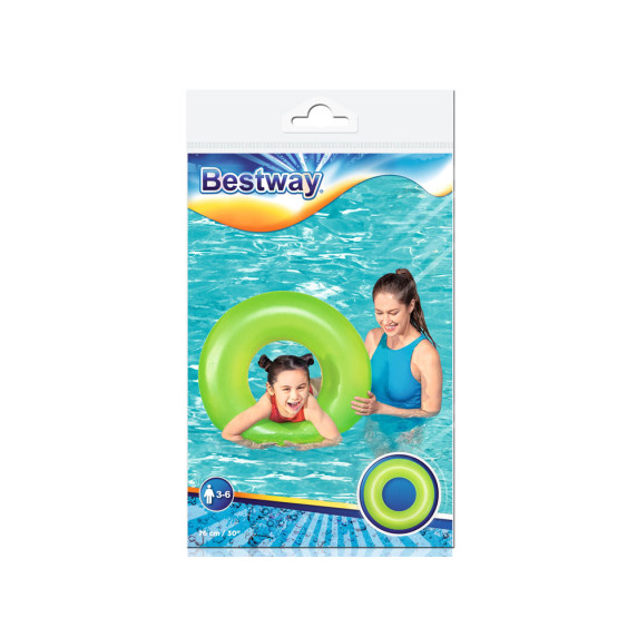 Felfújható gyerek úszógumi Green 76 cm BESTWAY 36024 - Zöld