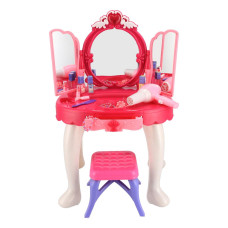 Gyermek fésülködő asztal, szépítkező asztal székkel BABY MIX Amanda 