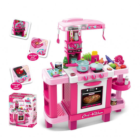 Játékkonyha kiegészítőkkel BABY MIX - Rózsaszín