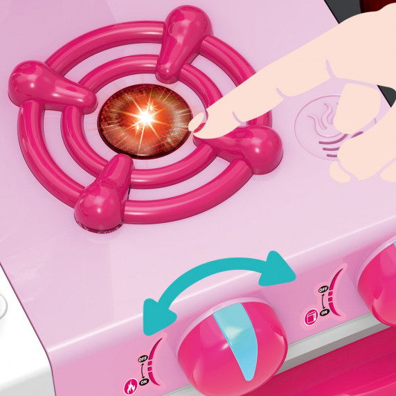 Játékkonyha kiegészítőkkel BABY MIX - Rózsaszín