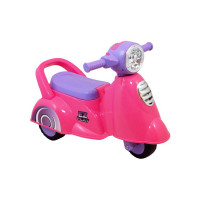 Lábbal hajtós kismotor hanggal Baby Mix Scooter - pink 