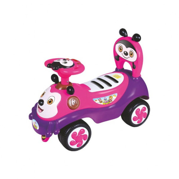 Lábbal hajtós gyerekjármű Baby Mix Happy Bee - rózsaszín