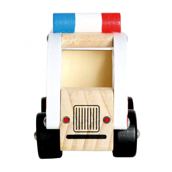 Fa játék autó BINO - Mentőautó