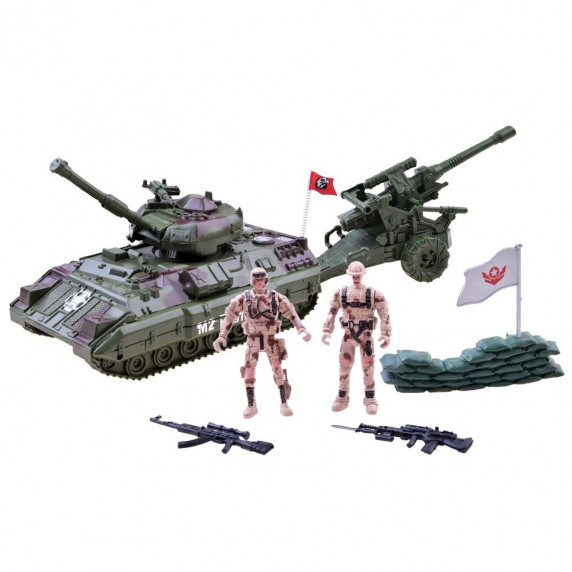 Katonai készlet tankkal és katonákkal WARRIOR PEACEFUL
