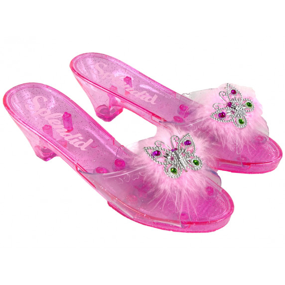 Hercegnős üveg cipellő, jelmez cipő Inlea4Fun - Rózsaszín