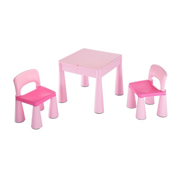 Gyerekasztal székkel NEW BABY - rózsaszín