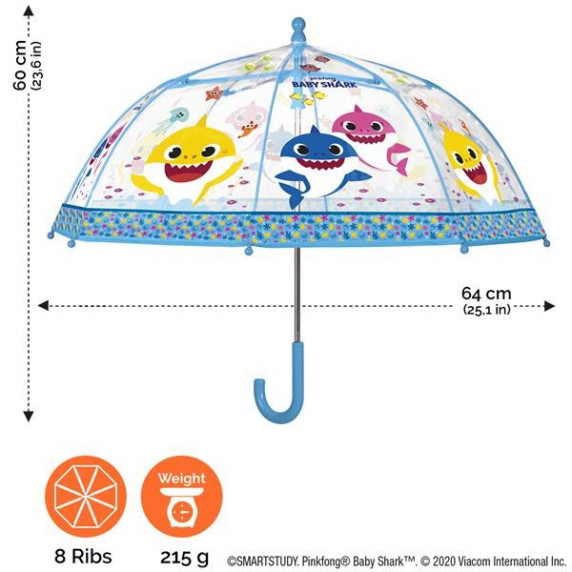 Esernyő gyermekeknek Perletti Baby Shark