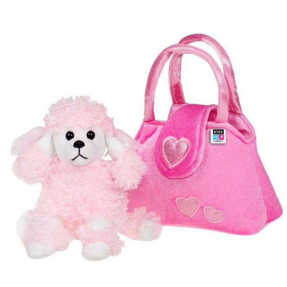 Játék plüss kutya táskában Play To - rózsaszín