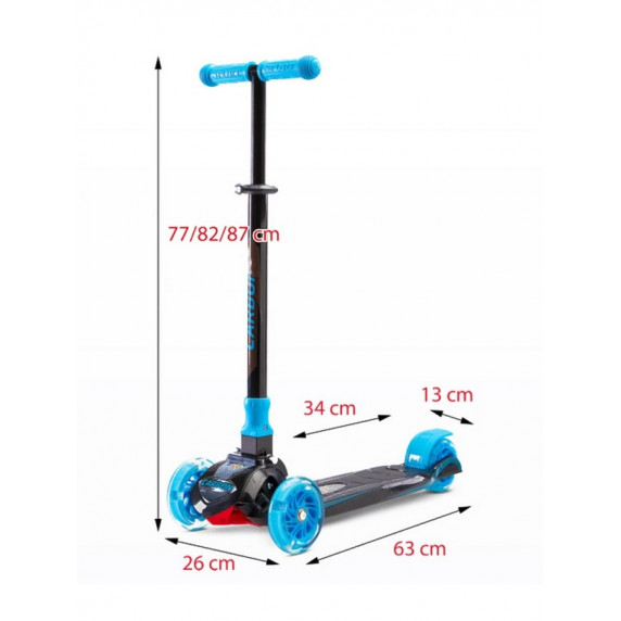 Roller háromkerekű Toyz Carbon - navy kék