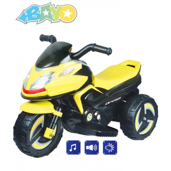 Elektromos gyerekmotor BAYO KICK - Sárga