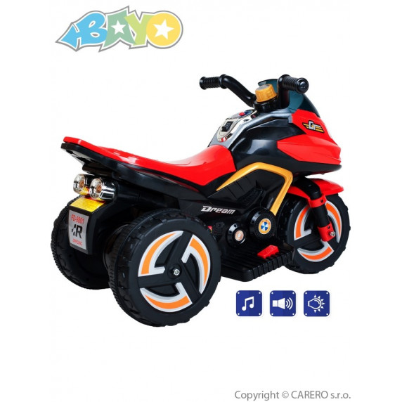 Elektromos gyerekmotor BAYO KICK - Piros