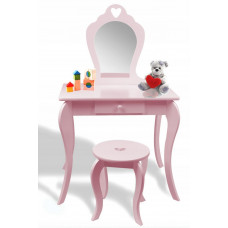 Fésülködő asztal gyerekeknek Inlea4Fun PHO0403 - rózsaszín  Előnézet