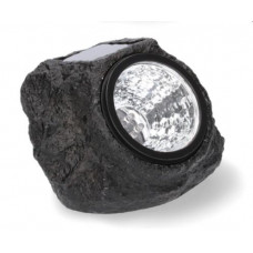 Napelemes kerti lámpa 12,6 x14,4 x 10 cm - természetes kő imitáció - fekete - GARDEN LINE  Előnézet