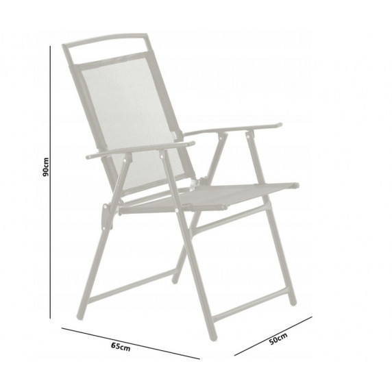Kerti asztal székekkel  napernyővel GARDEN LINE - szürke