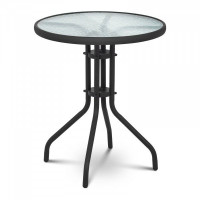 Kerti asztal 60 x60x70  cm - fekete 