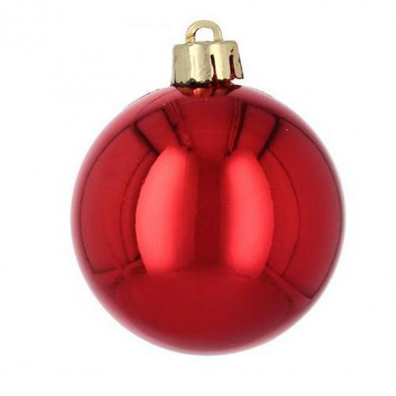 Karácsonyfa dísz szett 32 darab gömb + füzér Inlea4Fun - piros