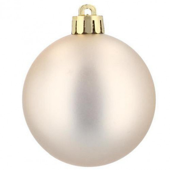 Karácsonyfa dísz szett 80 darab gömb 6 cm Inlea4Fun - Arany/ezüst