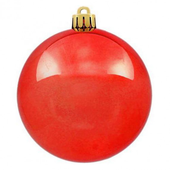 Karácsonyi gömbök 100 db 6 cm Inlea4Fun - piros