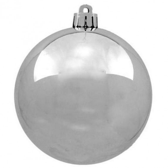Karácsonyfa dísz szett 80 darab gömb Inlea4Fun - Ezüst