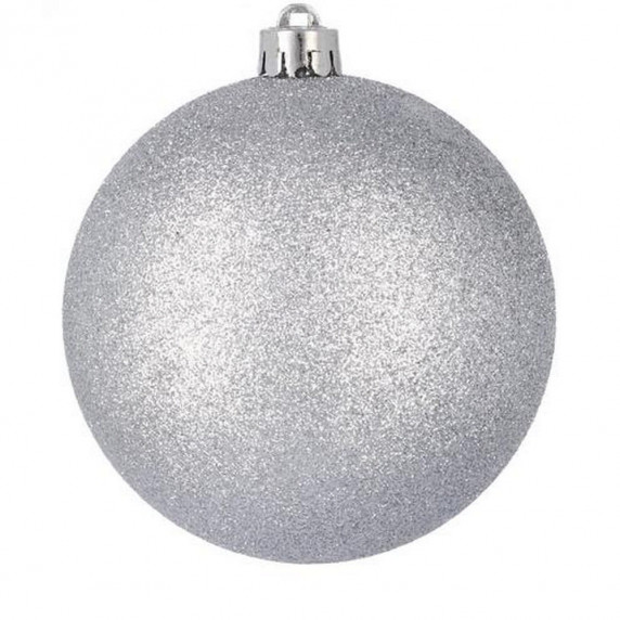 Karácsonyfa dísz szett 32 darab gömb + füzér Inlea4Fun - ezüst