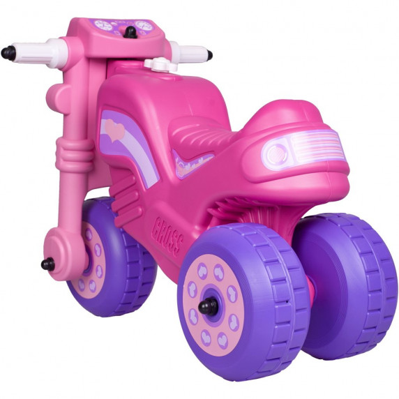 Lábbal hajtós kismotor Cross Bike - Rózsaszín