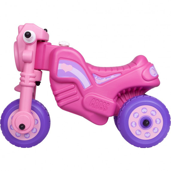 Lábbal hajtós kismotor Cross Bike - Rózsaszín