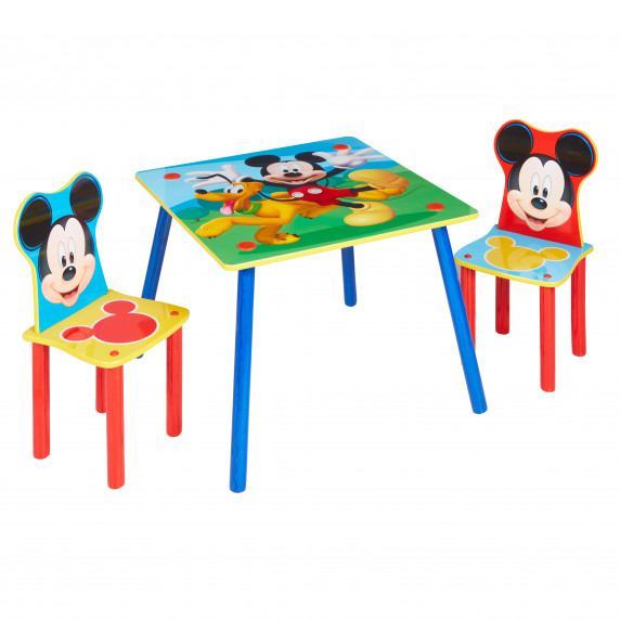 Gyerekasztal székekkel - Mickey egeres színes