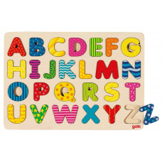 Fa formaberakó puzzle GOKI - Ábécé nagy betűk 