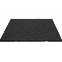 Biztonsági ütéscsillapító gumilap burkolat 100x100cm 3cm vastag - fekete 