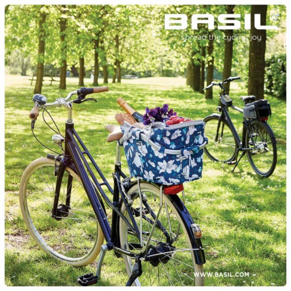 Kerékpár kosár csomagtartóra Basil BASIL CENTO RATTAN LOOK - barna
