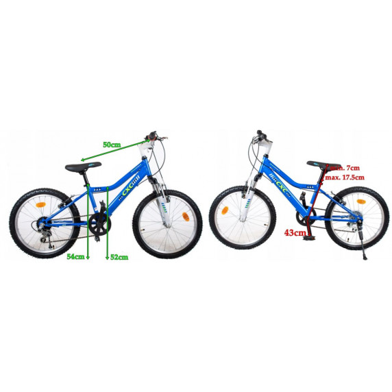 Gyerek bicikli CXC Amor 20" - kék/fehér