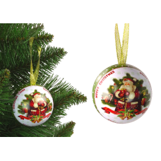 Karácsonyfa dísz gömb 7 cm Inlea4Fun - Mikulásos Előnézet