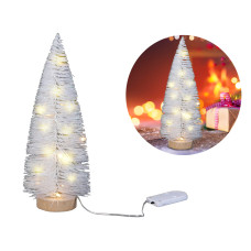 Dekoratív fehér karácsonyfa LED világítással Előnézet