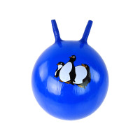 Füles ugráló labda gyerekeknek Jumping Ball 45 cm Inlea4Fun - Kék pingvin 