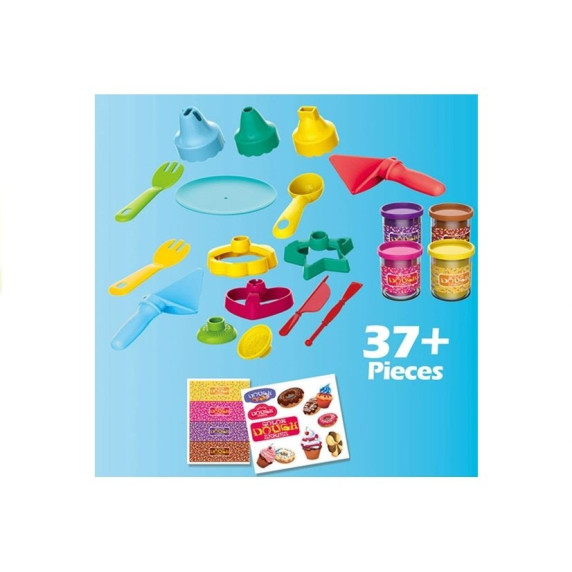 Gyurmakészlet mini játék cukrászda 37 kiegészítővel Inlea4Fun SWEET SHOP