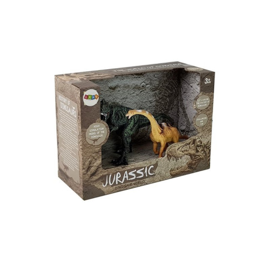 Dinoszaurusz figurakészlet Inlea4Fun JURASSIC - Brachiosaurus, Tyrannosaurus