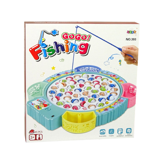 Horgász játék Inlea4Fun GoGo FISHING - Rózsaszín