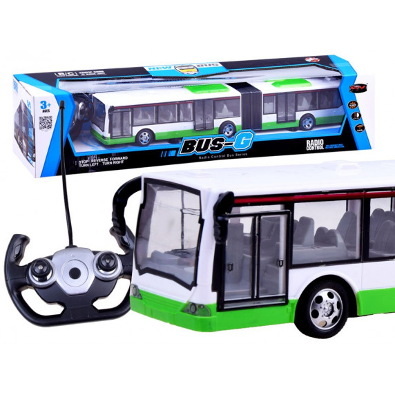 Távirányítós autóbusz Inlea4Fun RC BUS-G - zöld