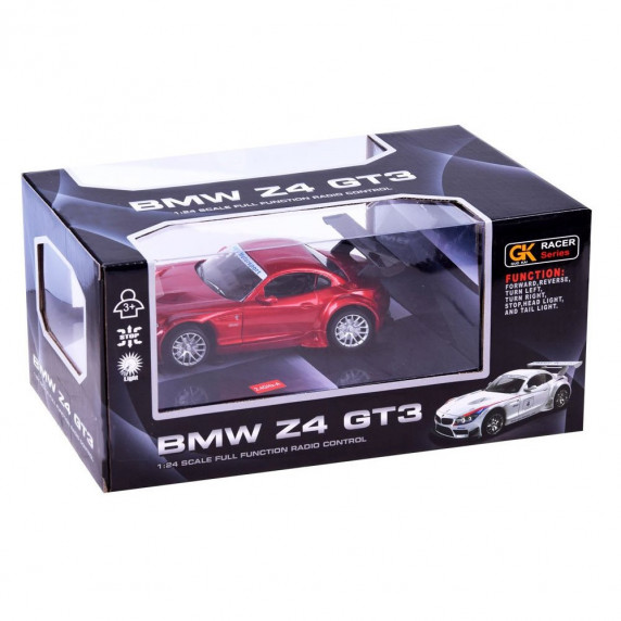 RC Távirányítós autó Inlea4Fun BMW Z4 GT3 1:24 - piros