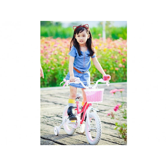 Gyerek bicikli ROYALBABY Star Girl 12" RB12G-1 - rózsaszín