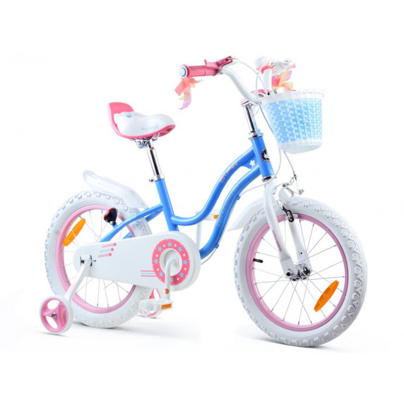 Gyerek bicikli ROYALBABY Star Girl 16" RB16G-1 - kék
