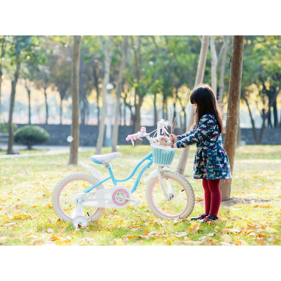 Gyerek bicikli ROYALBABY Star Girl 18" RB18G-1 - kék