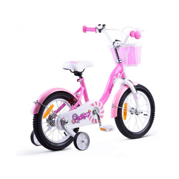 Gyerek bicikli ROYALBABY Chipmunk MM 14" CM14-2 + szülőkar - rózsaszín