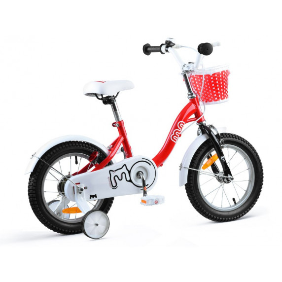 Gyerek bicikli ROYALBABY Chipmunk MM 14" CM14-2 + szülőkar - piros